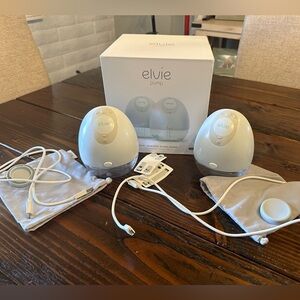 Elvie Double Wearable Breast Pump - White